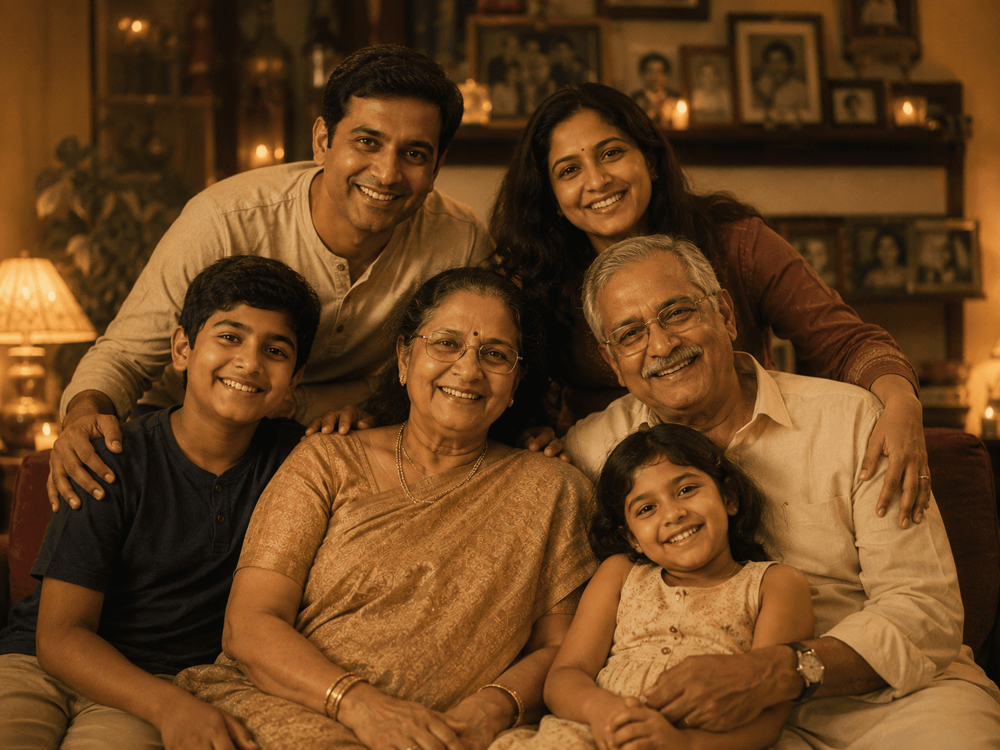 Grandparents & grandchildren · warm