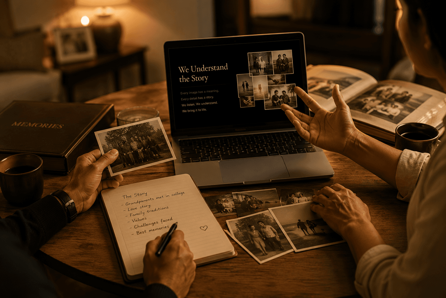 step 02 · we understand the story